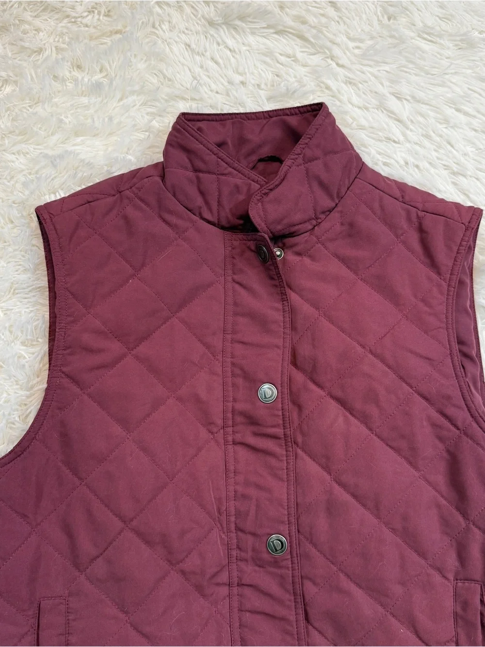 Women’s Large Burgundy Dover Horseback Riding Vest. Good Condition.